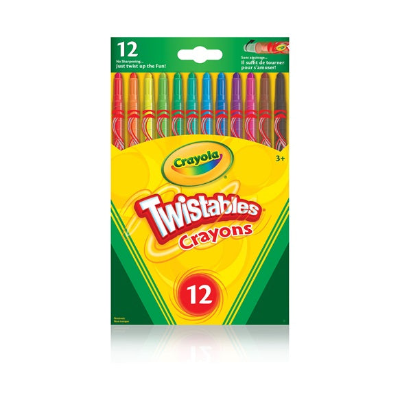 Crayon de cire twistable Crayola (boîte de 12)