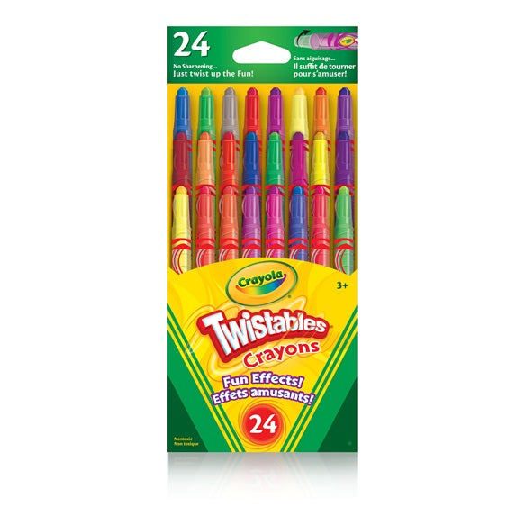 Crayon de cire twistable Crayola (boîte de 24)