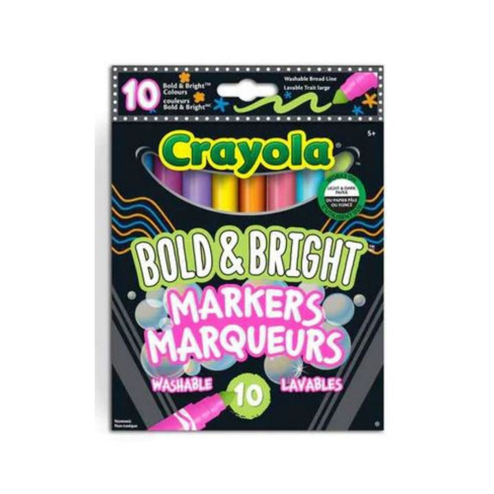 Crayola marqueur lavable bold et bright Crayola (paquet de 10)