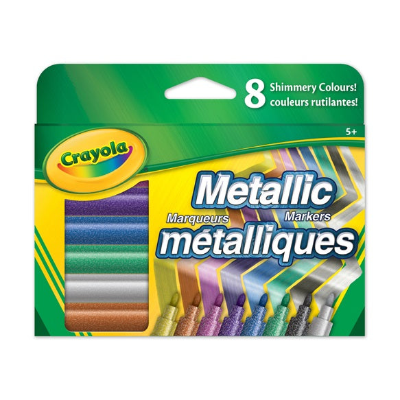 Crayon marqueur fin métallique Crayola (boîte de 8)