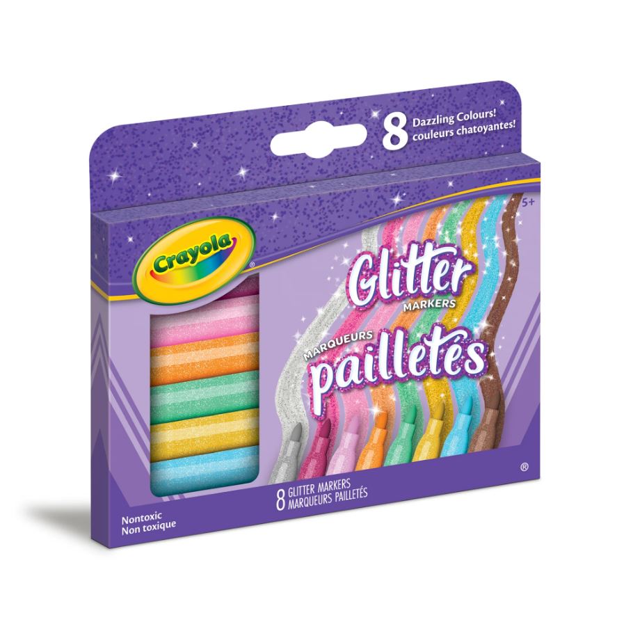 Marqueur pailleté Crayola (Paquet de 8)