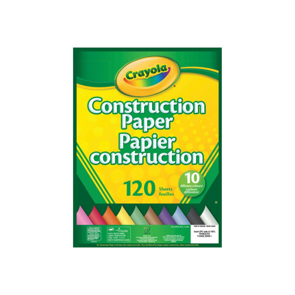 Tablette de papier construction 9 po x 12 po Crayola (120 feuilles)