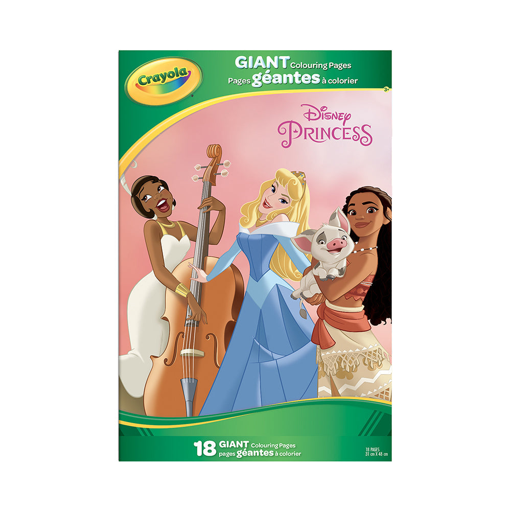 Cahier à colorier géant 18 pages Crayola princesses de Disney