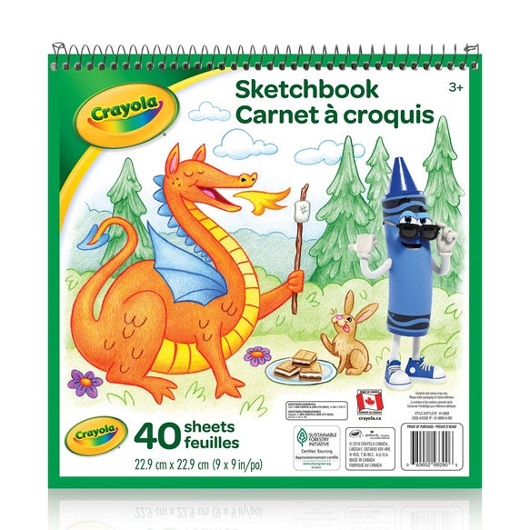 Carnet à croquis 9 po x 9 po Crayola