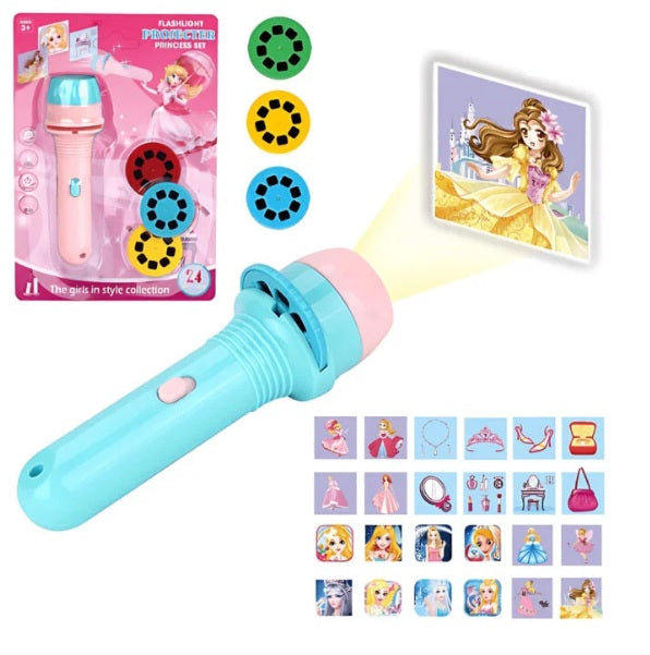 Lampe projecteur de poche princesses