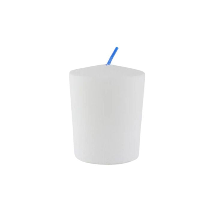 Chandelle votive non parfumée blanche (15 heures)