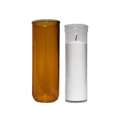 Porte-chandelle en verre 8 po pour chandelle recharge 5 jours