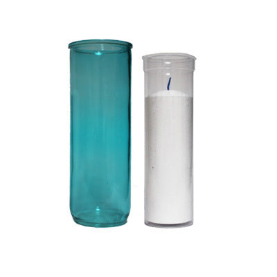 Porte-chandelle en verre 8 po pour chandelle recharge 5 jours