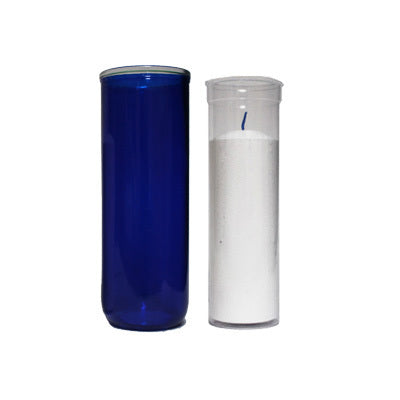 Porte-chandelle en verre 8 po pour chandelle recharge 5 jours