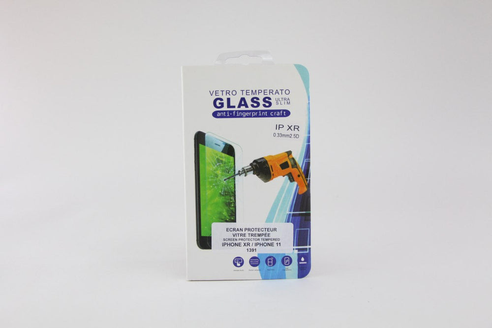Écran protecteur en verre trempé pour cellulaire iPhone XR/11