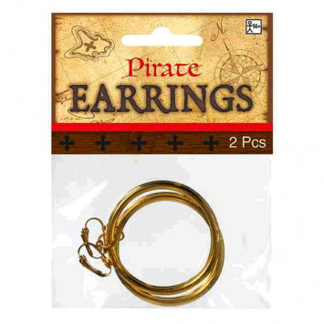 Boucles d'oreilles anneau or pirate 4 po