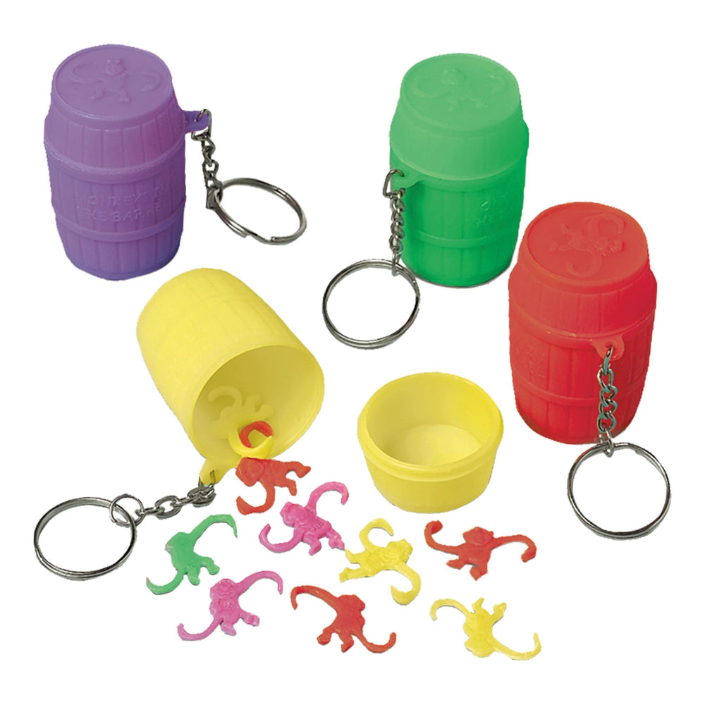 Porte-clé baril de singe à suspendre