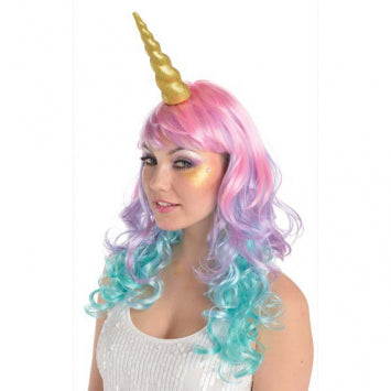Corne de licorne dorée