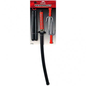 Nunchaku, sabre et poignard de Ninja