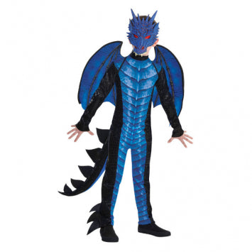 Costume enfant dragon bleu