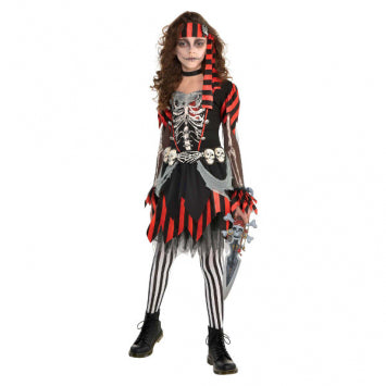 Costume enfant pirate squelette (S)