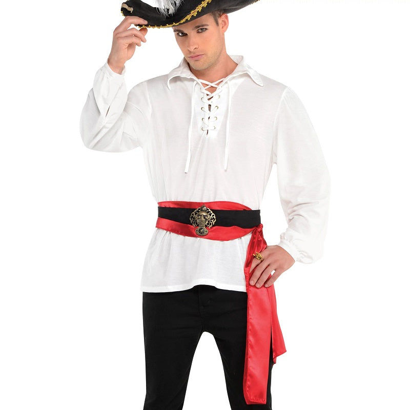 Costume homme chemise de pirate blanche