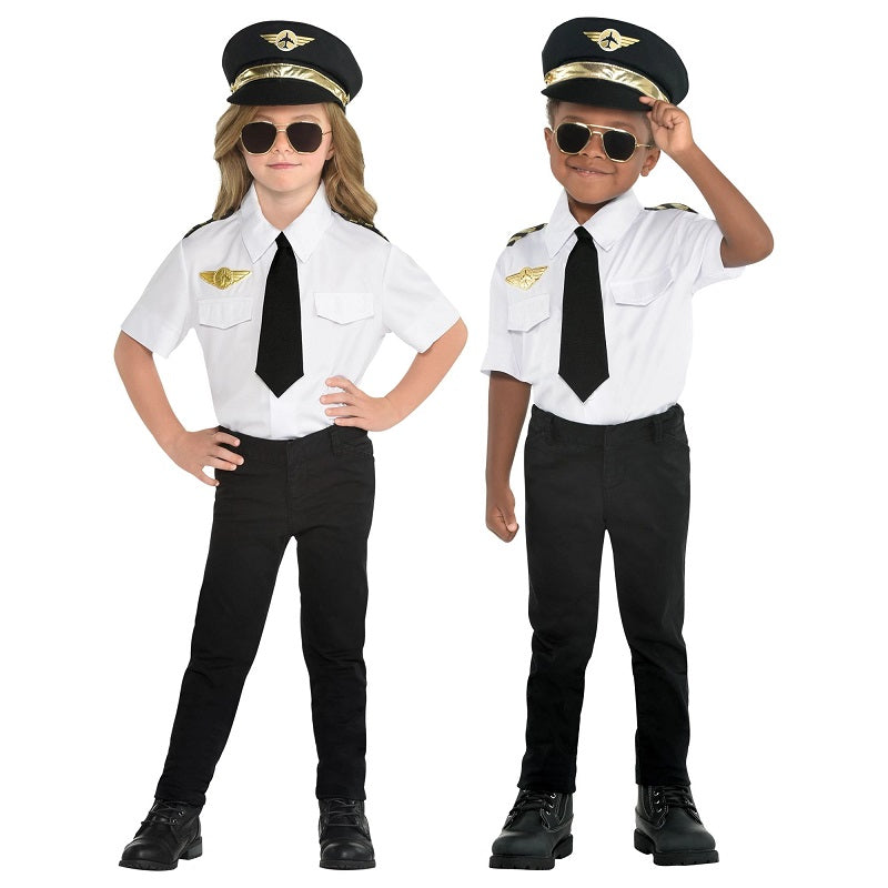 Costume enfant pilote d'avion (M)