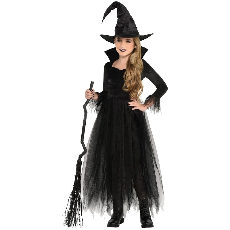 Costume enfant sorcière robe noire
