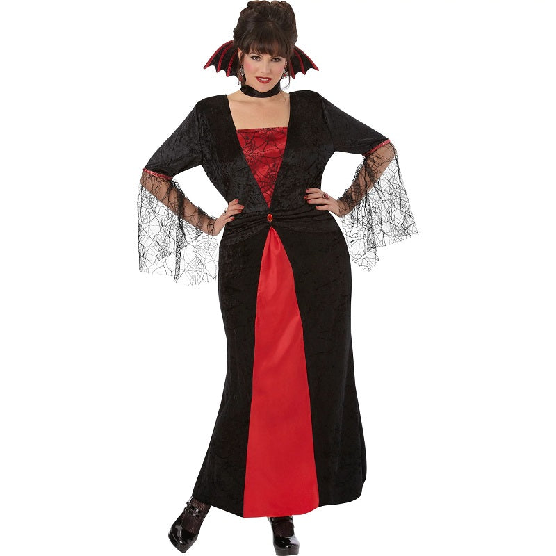 Costume femme vampire rouge et noir (XXL)