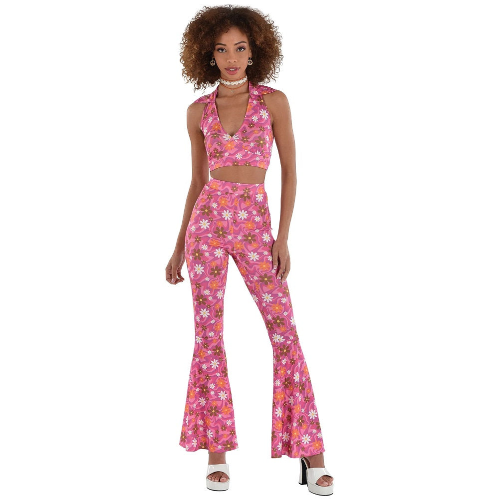 Costume femme année 60 ensemble 2 pièces rose