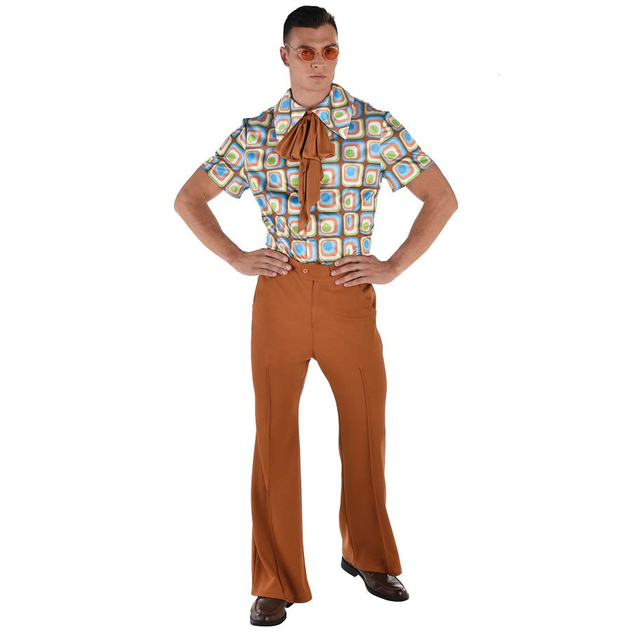 Costume homme chemise à col et pantalon années 60