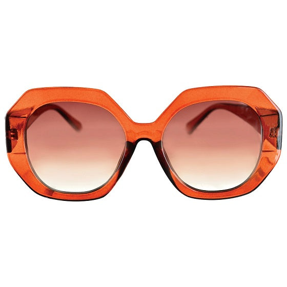Lunettes surdimensionnées orange