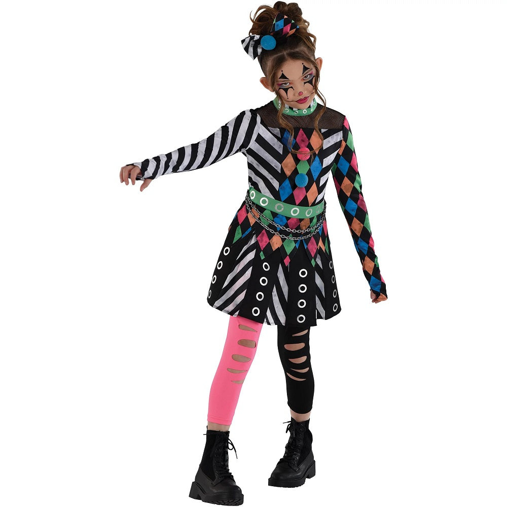 Costume enfant clown de carnaval terrifiant