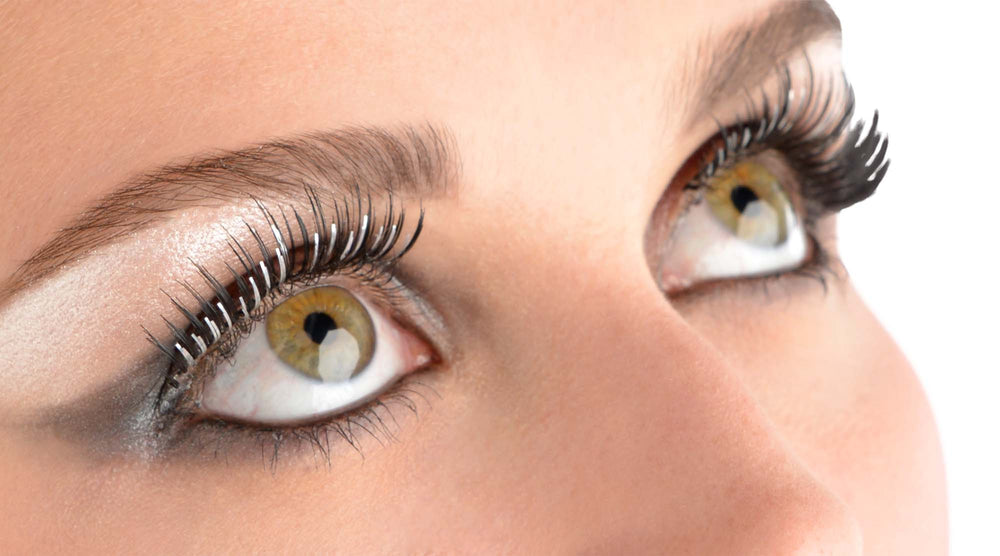 Faux cils noir et argent