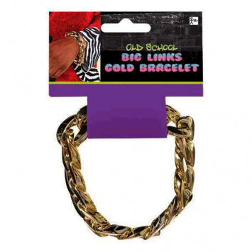 Bracelet grosses mailles or 6 po