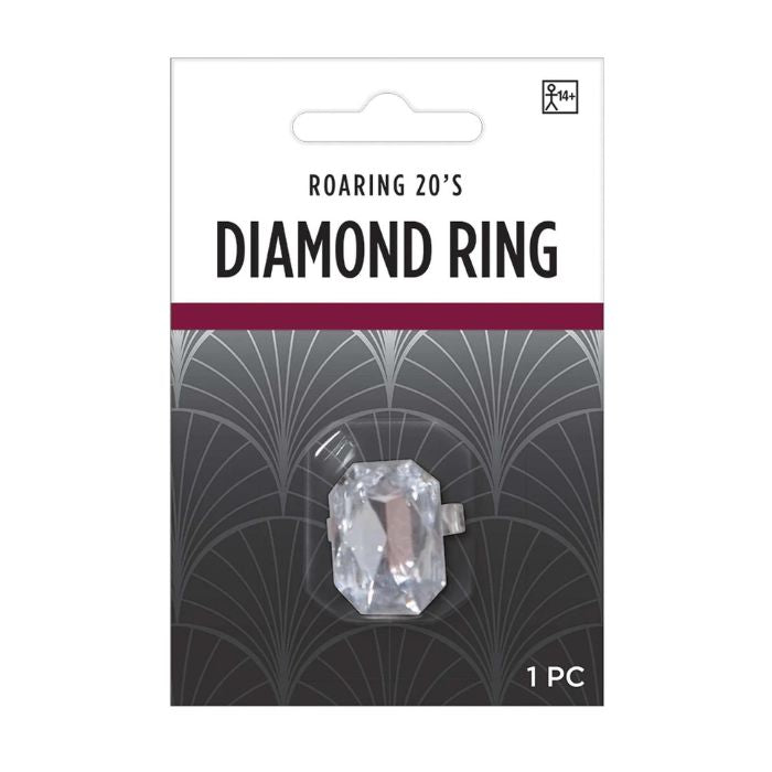 Bague en argent avec diamant