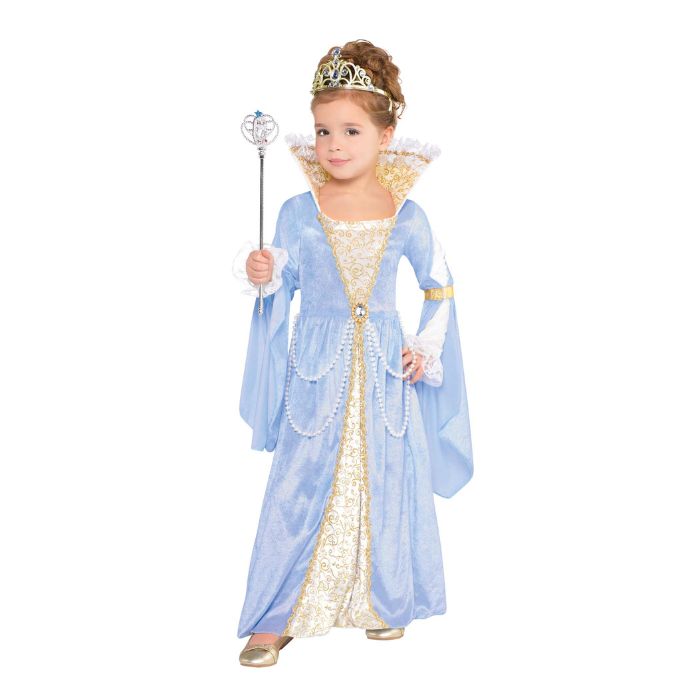 Costume enfant robe de princesse bleue (M)