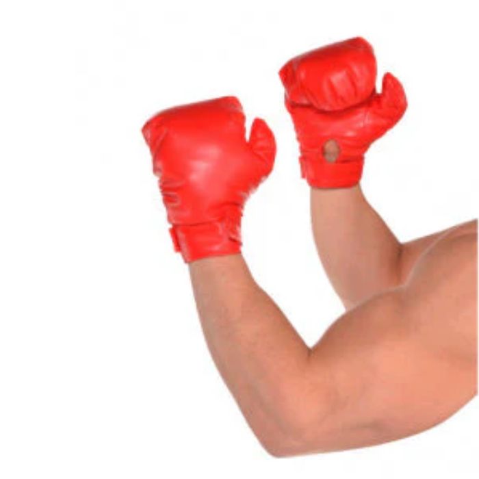 Gants de boxe rouge pour adulte