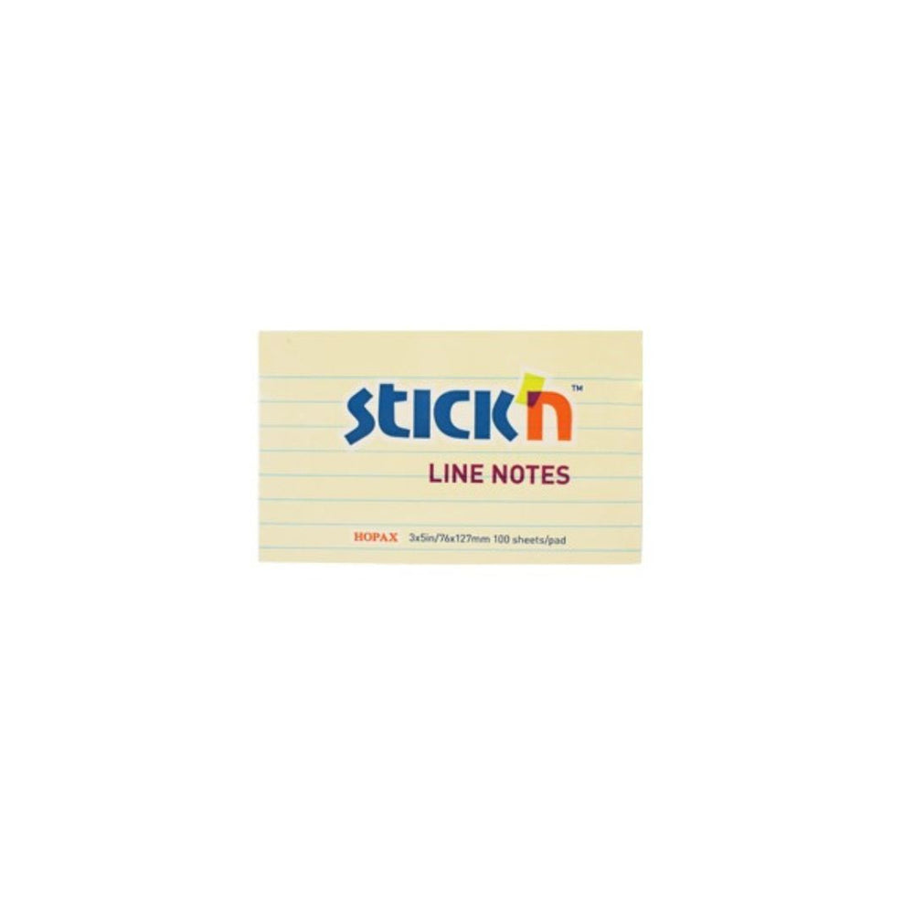 Bloc-note autocollant 3 po x 5 po ligné 100 feuilles