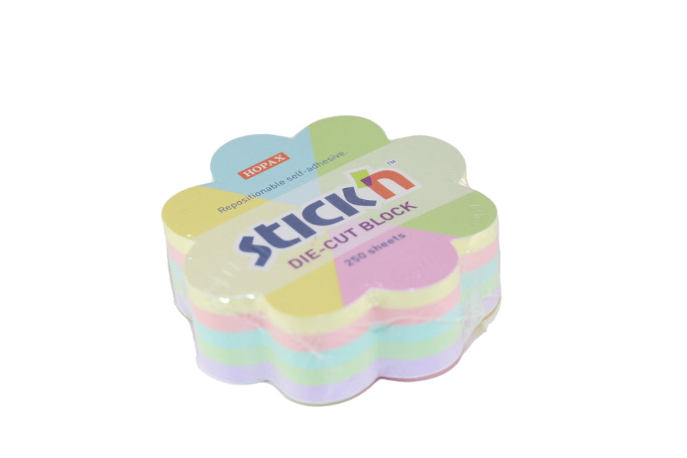 Bloc-notes autocollants fleur pastel (paquet de 250 feuilles)