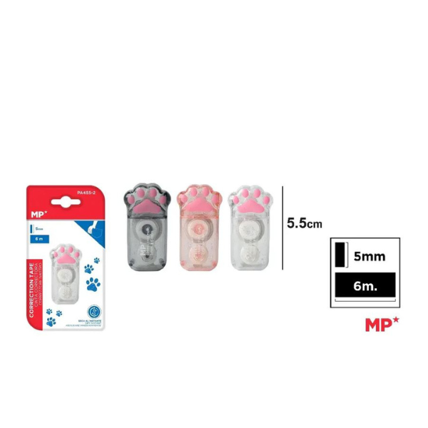 Ruban correcteur 5 mm x 5 m Patte de chat MP