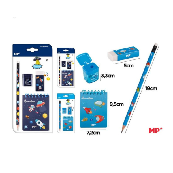 Ensemble de papeterie MP Espace (4 morceaux)