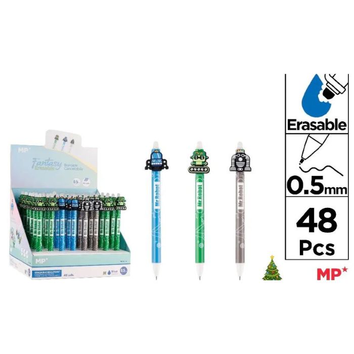 Stylo à bille effaçable 0,5 mm MP Robot