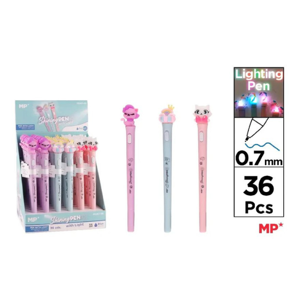 Stylo lumineux 0,7 mm MP Chat