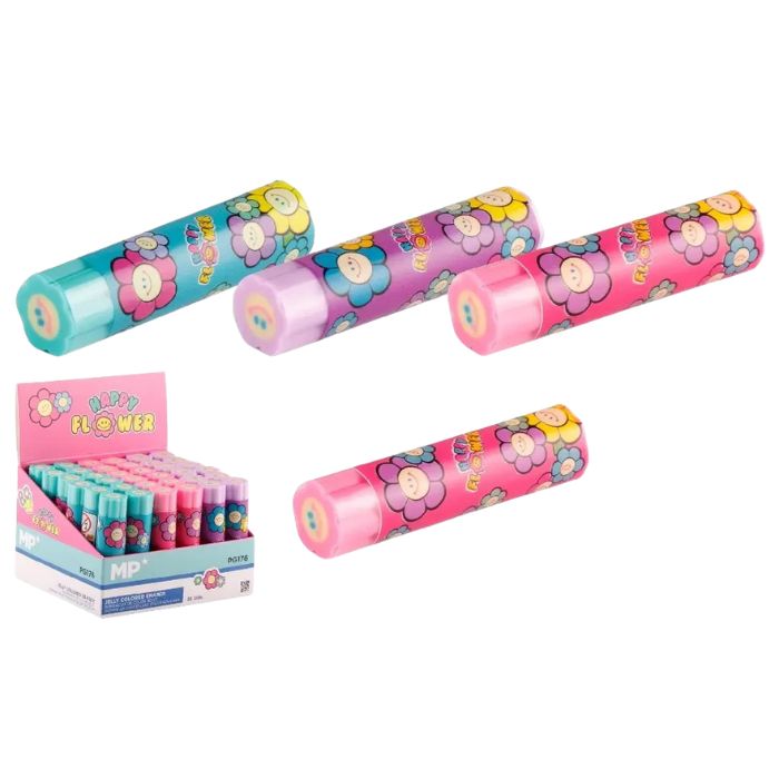 Efface Jelly avec motif de fleurs