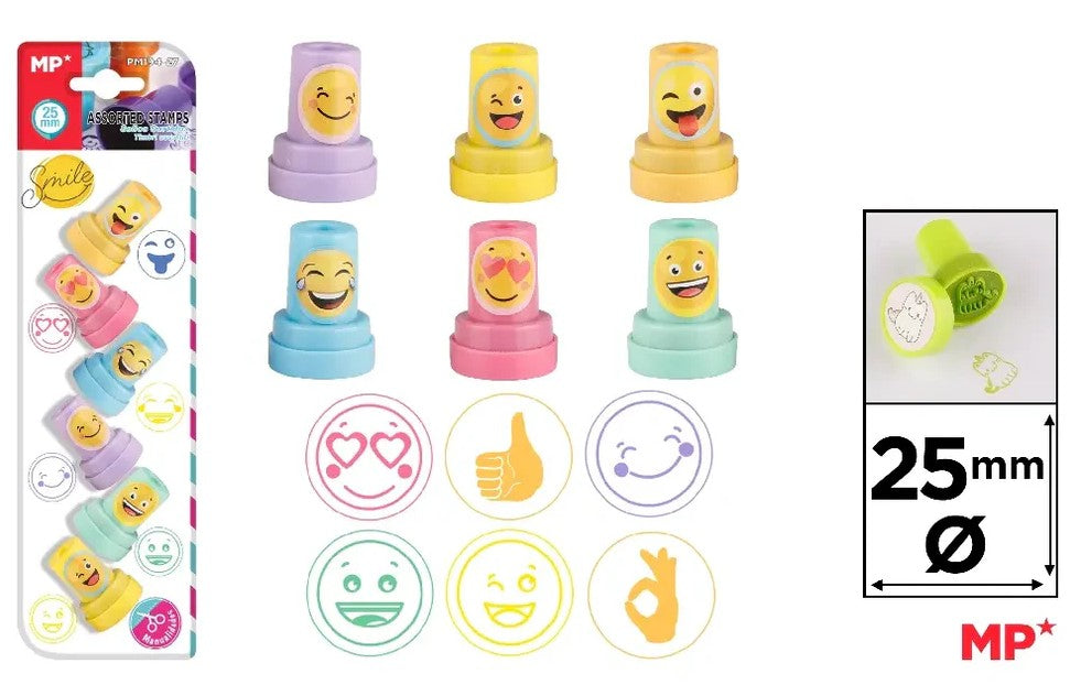 Étampe pré-ancrée MP Emoji (Paquet de 6)