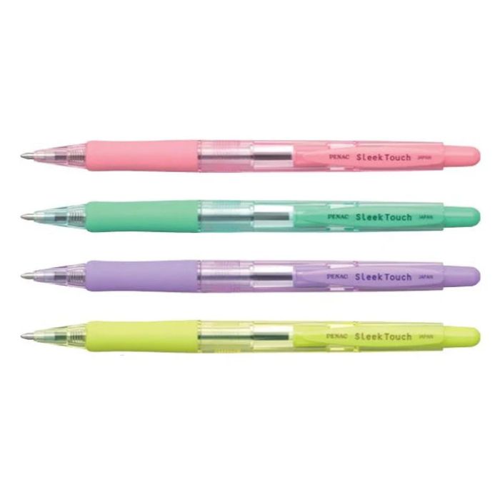 Stylo à bille rétractable 1 mm pastel