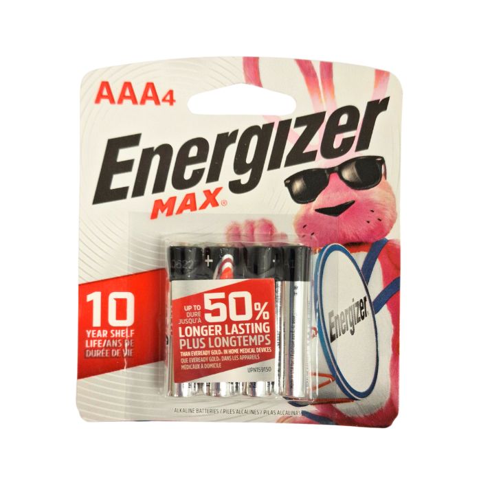 Pile alcaline Energizer AAA (paquet de 4)