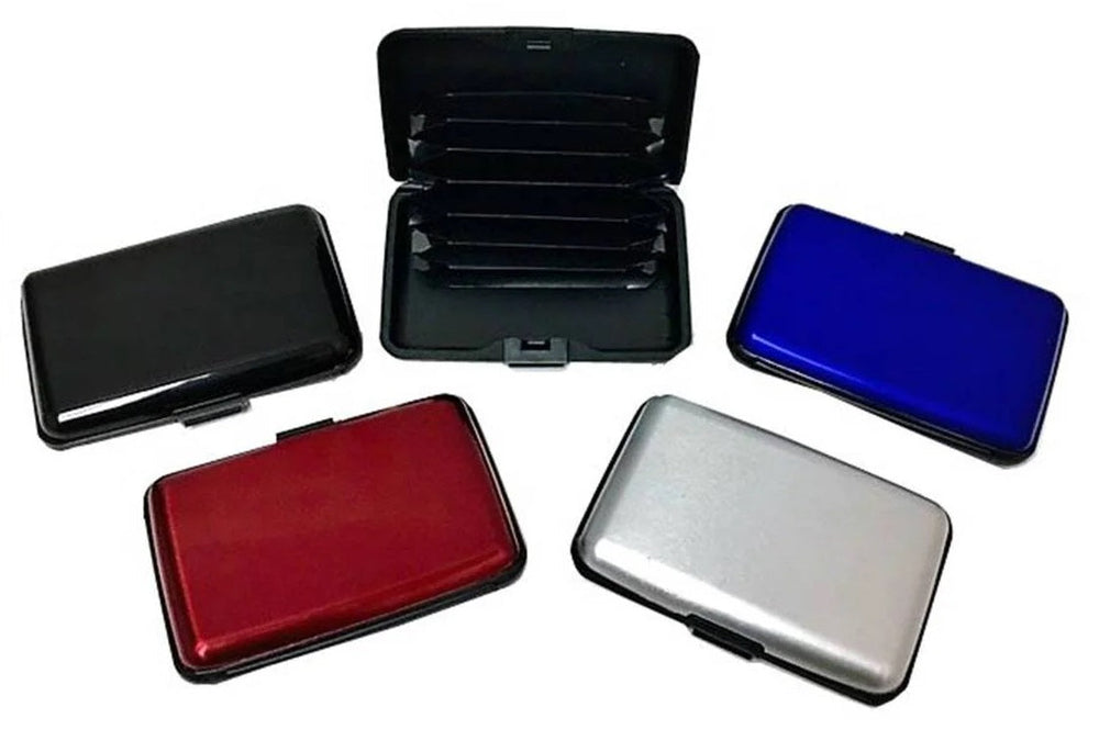Porte-carte en aluminium uni