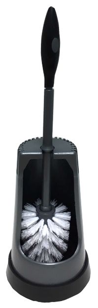 Brosse à toilette grise et noire