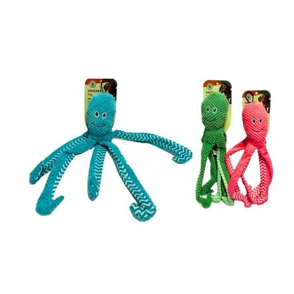 Jouet pour chien pieuvre bruyante 16,25 po