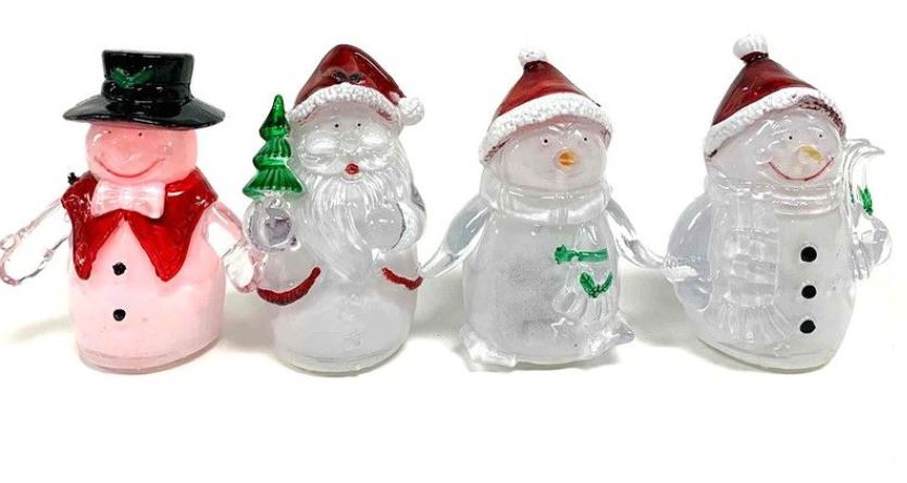 Personnage de Noël 3,25 po lumineux qui change de couleur modèles assortis