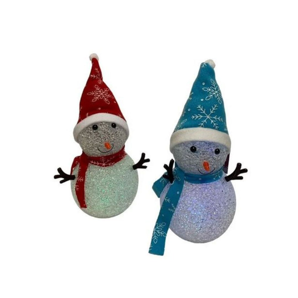 Bonhomme de neige 10 po DEL change de couleur