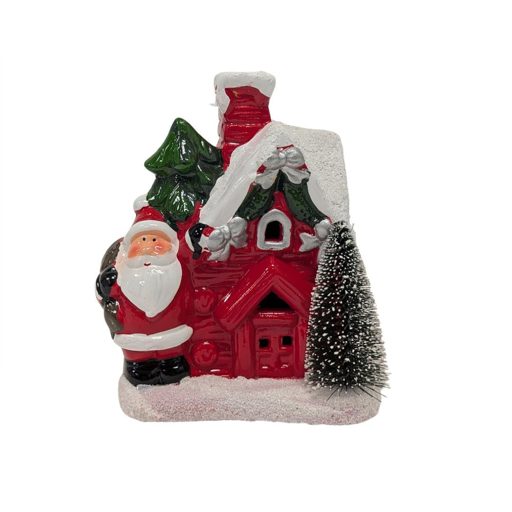 Maison lumineuse avec personnage 3,25 po x 4,5 po x 6 po