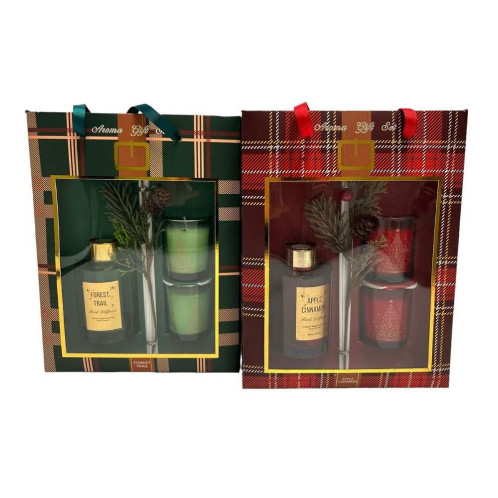 Ensemble de diffuseur 80 ml et 2 chandelles parfumées